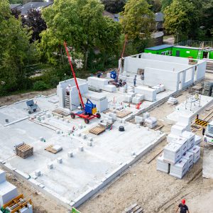 Werken met de elektrische kraan - elektrisch werken op de bouw