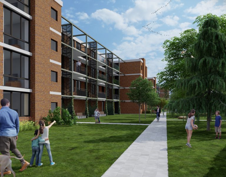 H-flats apeldoorn achtergevel