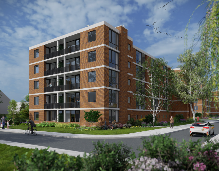 Render – kopgevel voorzijde